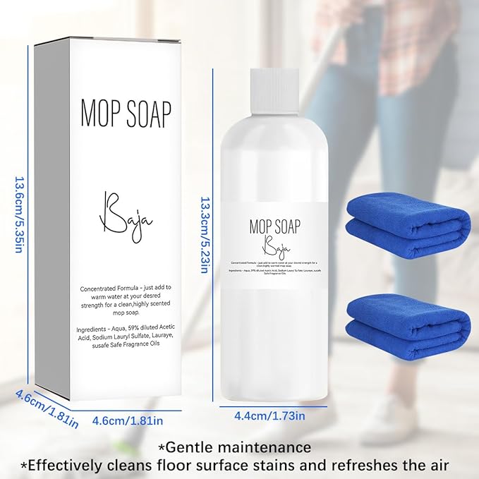 Mop Soap Brazilian Waves, Mop Soap Scented, Luxury Mop Soap, Mop Soap For Floor Cleaning (120ml)