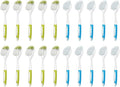 Dish Brush with Handle, Firm & Stiff Bristles Dish Scrubber for Pots, Pans & Sink Cleaning, 20 Bulk Pack