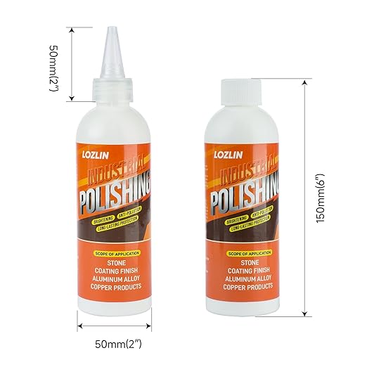 Granite Marble Quartz Polish - Stainless Steel & Metal Polish Paste - Mirror Finish for Countertops, Furniture, Stone Care & Renovation