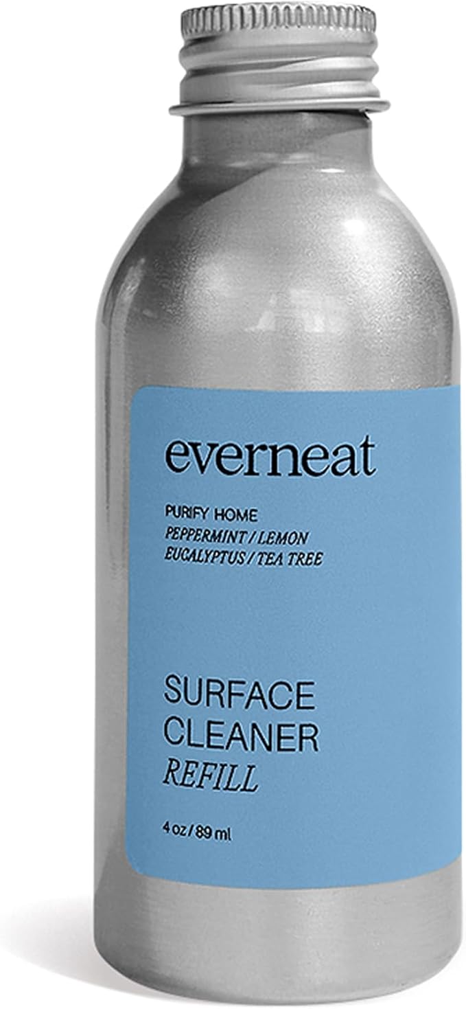 Everneat Surface Cleaner Concentrate (Refill) Purify / 4 Refills (4oz) | Aluminum Bottle…