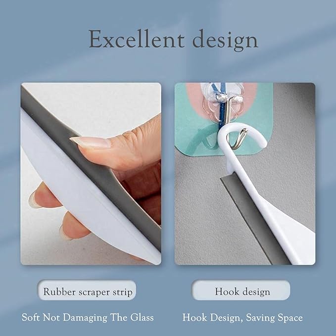 Zittop 3 Pcs Silicone Wiper, Silicone Mini Kitchen Countertop Squeegee for Cleaning Sink, Counter, Tiles, Window, Bathroom Shower, Floor