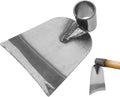 POPETPOP Stainless Steel Garden Hoe Head for Digging and Weeding Durable Handheld Garden Hoe Tool for Soil Loosening and Vegetable Planting Compact 6.1In Digger