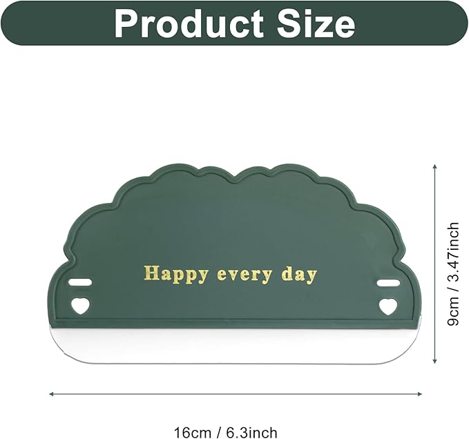 3Pcs Silicone Sink Squeegee, Mirror Squeegee, Kitchen Countertop Squeegees, Cloud Water Wiper Scraper for Sink Tiles, Cleaning Tools for Car Window Bathroom
