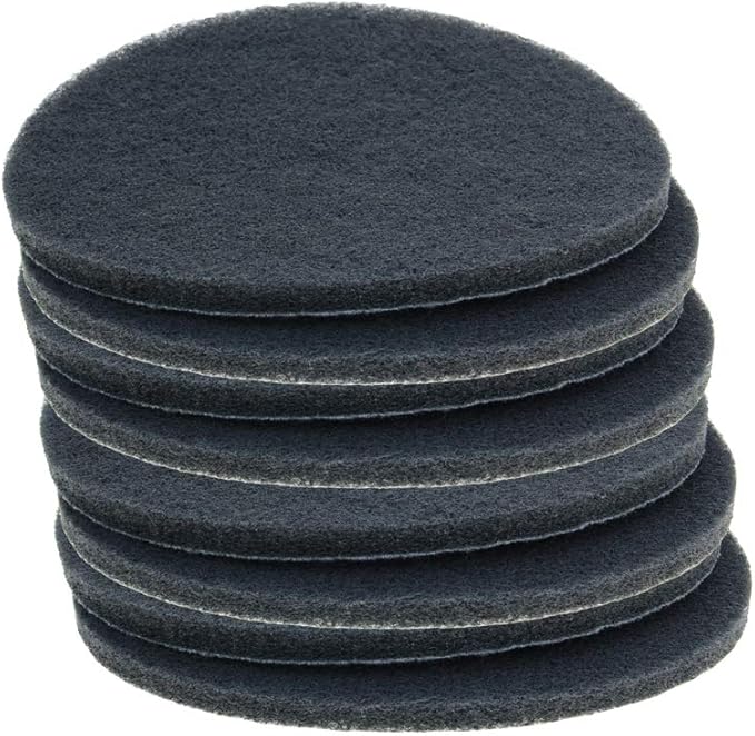 Utoolmart 7 Inch Scrubber Scouring Pads 1000 Grits Drill Brush Scuffing Disc Surface Conditioning Disc Tile Scrubber Cleaning Tool 8Pcs