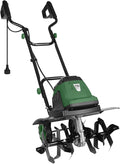 Prostormer Electric Tiller for Gardening, 18” Tilling Width & 9” Working Depth, 1800W 15A Corded Rototiller Cultivator with 24 Steel Tines for Soil Cultivation, Weeding and Lawn Care