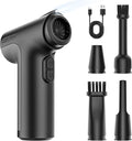 CLEANGOR Compressed Air Duster with LED Light, 130000RPM Super Power Electric Air Duster, 3-Gear Adjustable Rechargeable Mini Blower for Computer, Keyboard, Car, Home, Outdoor, Crevice Cleaning