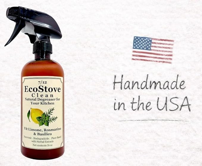 Herbal Scent Stove & Oven Cleaner – Spray, Wait & Wipe | Plant-Based Heavy-Duty Kitchen Degreaser Spray – Non-Toxic, Fume-Free Oven Cleaner | Safe for Glass Cooktops, Stainless Steel & Enamel (16 Oz)