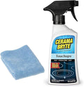 Cerama Bryte Touchups Spray (16 oz) Glass Ceramic Cooktop Cleaner With Microfiber Cloth