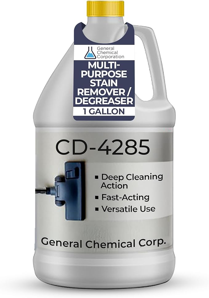 Heavy Duty Carpet Stain Remover CD 4285 - Carpet's Multi-Purpose and Powerful Liquid Solution, Though Cleaning Formula For Homeowners, Pet-owners, Offices and Many More - 1 Gallon Jug
