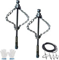 Flex‑Shaft Sewer Descaling Chain, Multi-Purpose PVC Pipe Maintenance Tool, Flex-Shaft Sewer Descaling Tool, Drain Clog Remover, Pipeline Unclogging Tool, for 16mm Spring, Without Spring