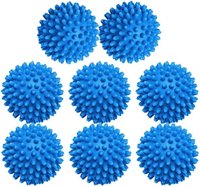 XIEHE Dryer Balls 8 Pack - 2.7 Inch Non-Toxic Reusable Dryer Balls