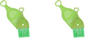 Green Mini Dustpan with Brush - Set of 2