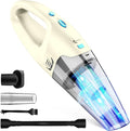 FUOAYOC Handheld Vacuum Cordless,Car Cordless Rechargeable, 6KPA Powerful Suction Hand Held Vacuum with LED Light/Multi Accessories, 1.6lbs Mini Portable Vacuum Cleaner for Home/Car/Office Cleaning