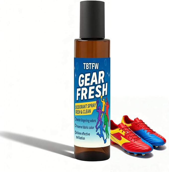 Sports Equipment Odor Eliminator Spray-Eliminate the Odor of Shoes and Sportswear, Quick Drying, Long-Lasting Cleaning Formula, Suitable For All Sports Equipment(6.76 Oz)