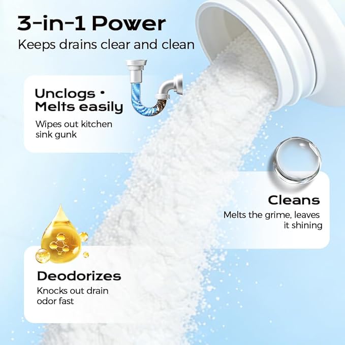 2026 New Sink and Drain Cleaner, Upgraded Kitchen Drain Cleaner, Multi Functional Clog Remover for Home Use, Professional Shower Drains Cleaning for Bathroom (3)