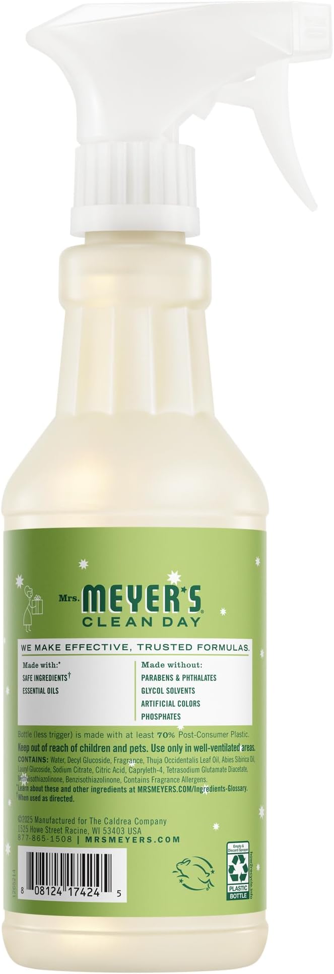 MRS. MEYER'S CLEAN DAY Multi-Surface Cleaner Spray, Cruelty Free Formula, Iowa Pine, 16 fl. Oz (Pack of 3)
