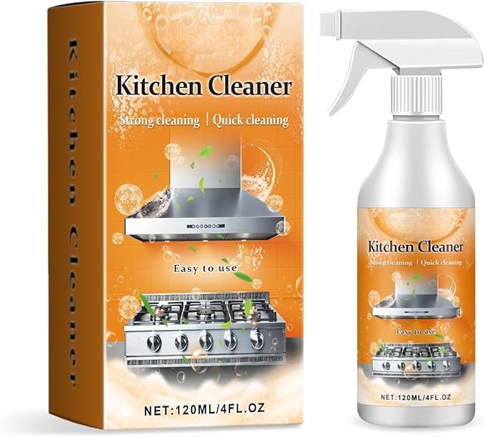 All Purpose Cleaner Spray - Kitchen Cleaner Spray Range Hood & Stove Degreaser Sprayer for Kitchen, Easy to use Heavy Duty Stove and Oven Cleaner
