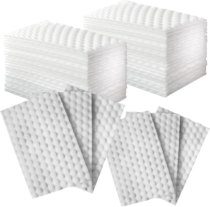 60 PCS Magic Sponge Eraser Sheets, Reusable Upgrade Convex Point Scrub Pad Singles Eraser Cleaning Sponge Portable Thin Nano Wipes for Kitchenware Furniture Faucets Hard-to-Reach Places