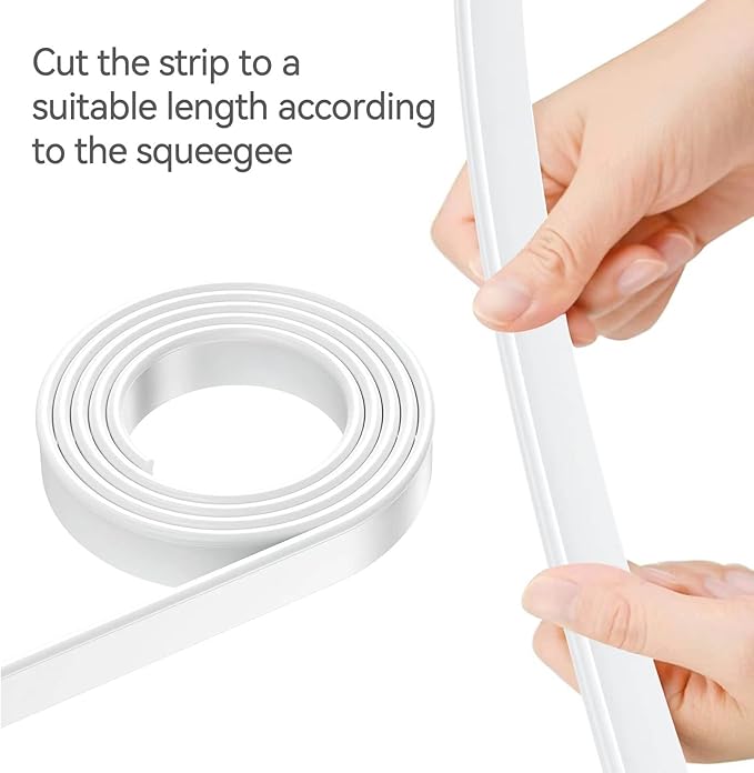 Squeegee Replacement Silicon Rubber Blade for Shower Doors, Window, Glass Cleaning, 41 Inch