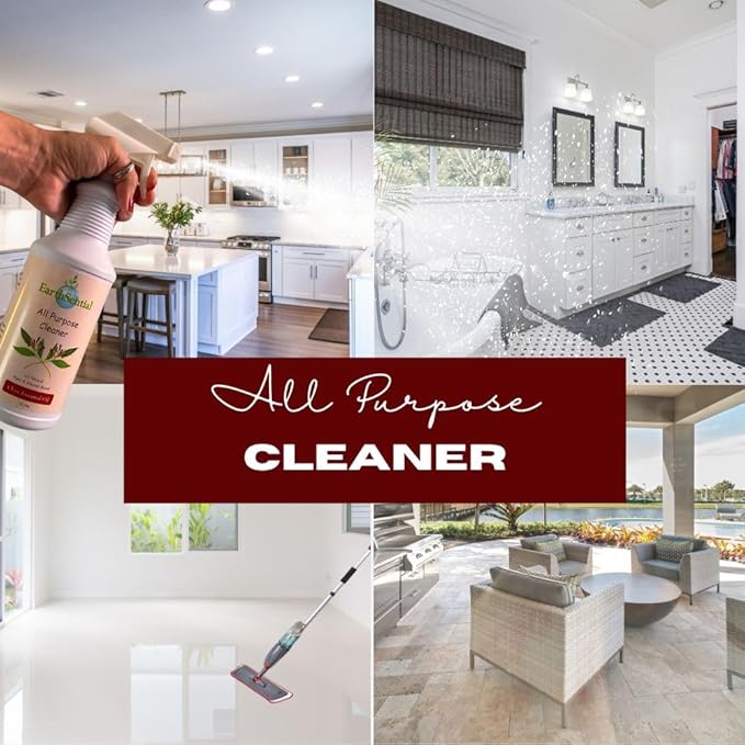 Clove All Purpose Cleaner, Plant-Based, 5 Ingredient Formula, 32 oz Spray Bottle