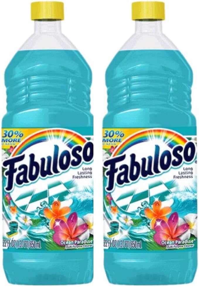 Fabuloso, Ocean Paradise, Multi-Purpose Cleaner, All-Surface Cleaning, Long-Lasting Fragrance, 28 Fl Oz, Pack of 2