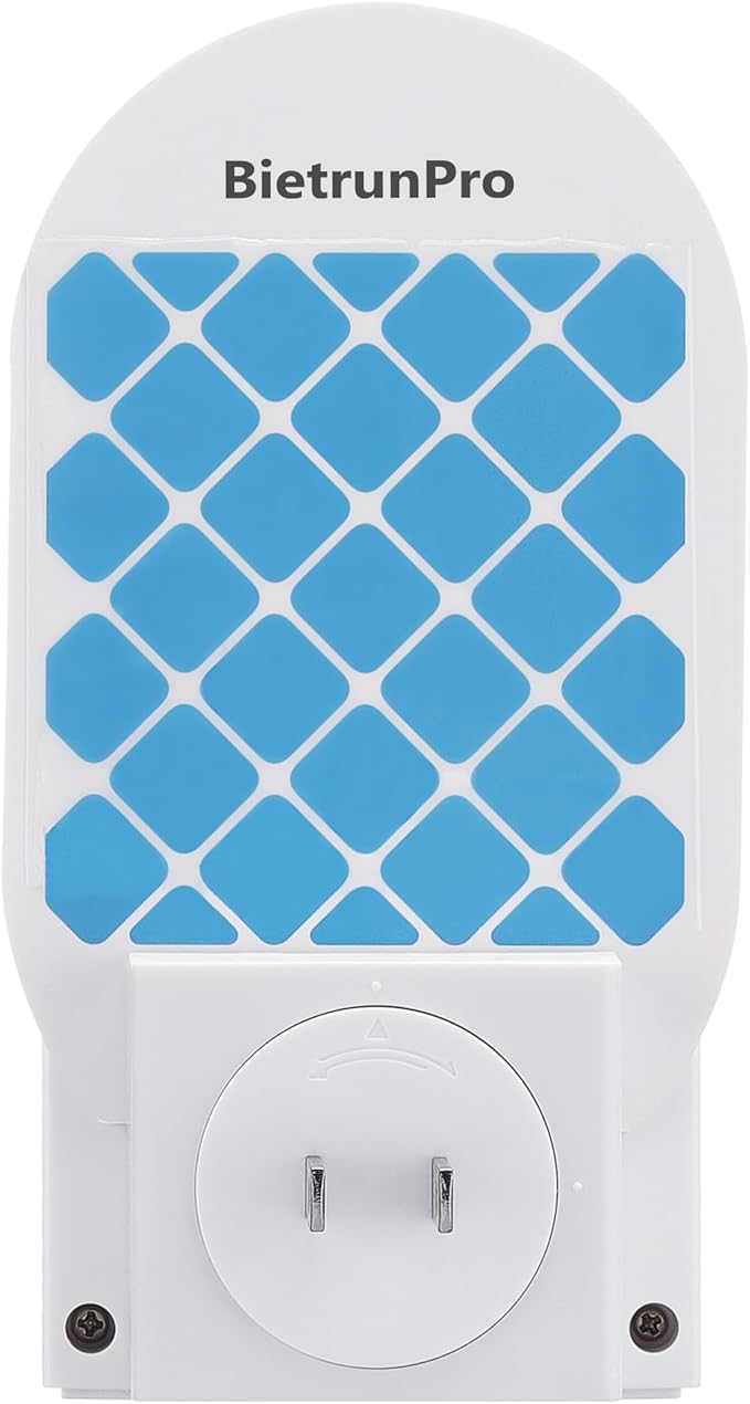 Indoor Fruit Fly & Gnat Traps Plug-in - UV/Blue Light Insect Trap with 2 Devices+6 Refills, Safe & Odorless Flying Insect Catcher for House/Kitchen/Office - Get Rid of Mosquitoes, Moths, Gnats