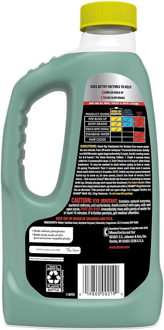 Drano Buildup Remover Drain Cleaner, 30 Fl. Oz. (335707)