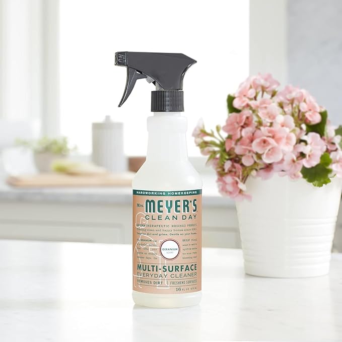 Mrs. Meyer's Countertop Spray, Geranium (Pack of 3), 16 Fl Oz