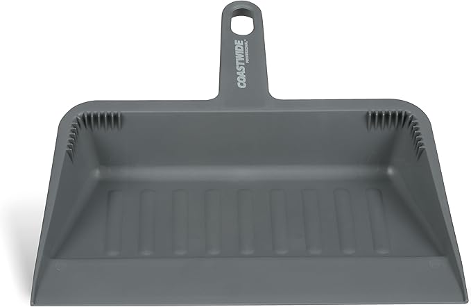 Professional 11.9" Heavy Duty Dustpan, Gray
