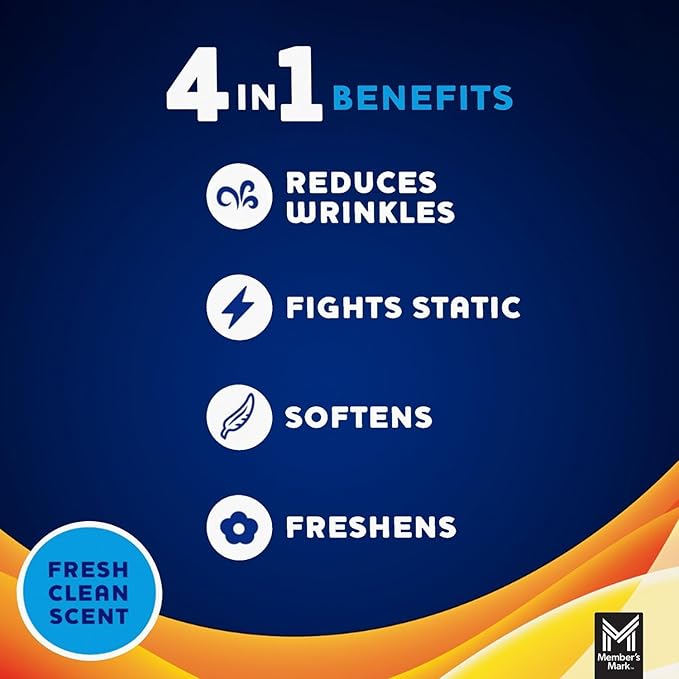 Member's Mark Fabric Softener Sheets (480 Count) (6 Pack)