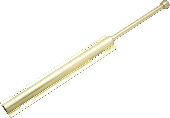 12" Valet Rod Standard for Closet Satin Brass SB Metal