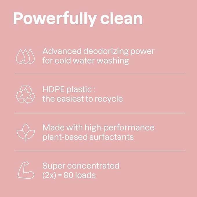 Bundle of ATTITUDE Baby Liquid Laundry Detergent and Fabric Softener, Plant and Mineral-Based Ingredients, HE Compatible, Vegan Household Products, Unscented, 80 Loads, 67.6 Fl Oz