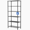 Golpart 6 Tier Adjustable Storage Shelves,Heavy Duty Metal Utility Shelf 900LBS Capacity,Wire Shelving Unit Organizer Rack for Home,Kitchen,Office,Bathroom,Pantry Room,12" D x 22" W x 69" H,Black