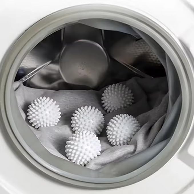 Reusable Laundry Balls, Household Anti-Winding Laundry Cleaning Supplies, 5 Pack White