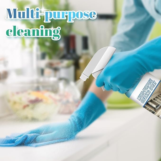 2 PCS Foam Spray Cleaner, Multi Purpose Cleaning Spray, Powerful Degreaser Sprays for Kitchen, Handheld Heavy Oil Cleane, Grime Remover Grease Remover