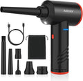 Compressed Air Duster 6000mAh Battery - Electric Air Duster Addcolor AD38 Keyboard Cleaner 3 Adjustable Wind Speeds with LED, Reusable Canned Air for Dust Removing Installations for Cleaning Purposes