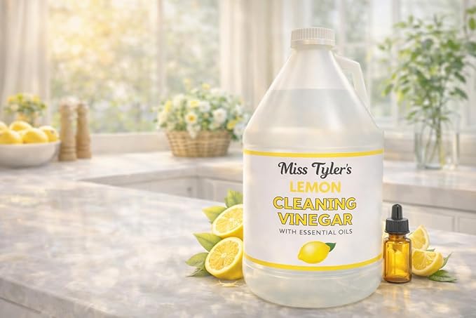 Miss Tyler's Cleaning Vinegar All Purpose Household Surface Cleaner, 1 gallon (Lemon) **NEW LOOK**