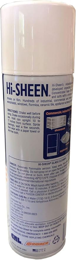 Somaca Hi Sheen Glass Cleaner - 19 oz. Can