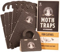 Grandpa Gus's Clothes Moth Traps, Potent Pheromone Sticky Glue Traps for Case-Making and Web Spinning Moths, Moths Repellent for Clothing, Closets & Carpets, Pack of 6