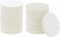 HARFINGTON 16pcs Scrubber Scouring Pads 450 Grits 3 Inch Drill Power Brush Hoop and Loop Surface Conditioning Disc Drill Scuffing Disc Scrub Pads for Home Kitchen Cleaning, White