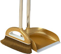 Long Handled Broom and Dustpan Set, 88cm Indoor Broom with Dustpan Combo Set, Durable & Versatile, Long Handle with Upright Stand for Home, Office, School Accessory for Kitchen, Dorms, Bathroom