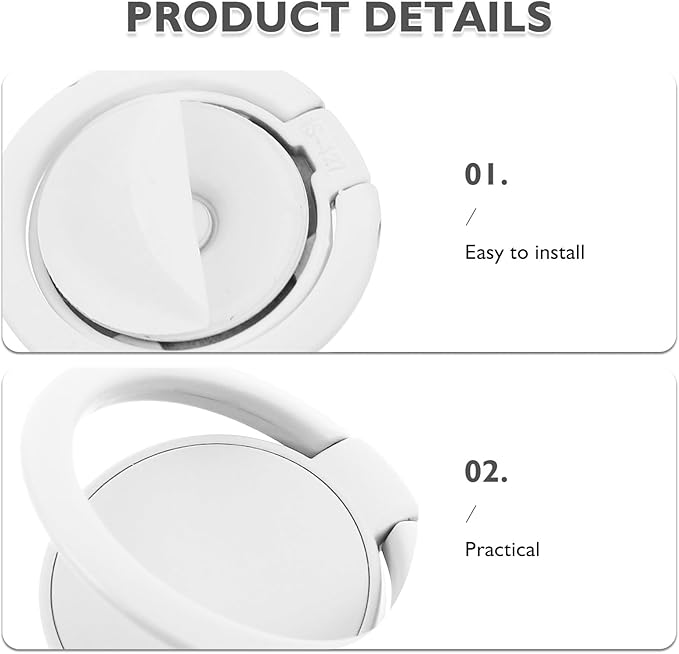 8pcs Wall Mounted Sunglass Holder - 180° Folding Eyewear Storage Organizer - Adhesive Glasses Holder for Home Office Car Driver Workshop White