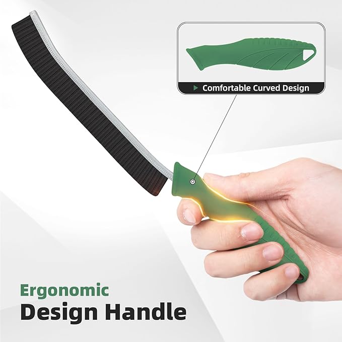Hard Bristle Crevice Cleaning Brush - Cleaning Supplies - Grout Cleaning Brushes for Household Use - Crevice Cleaning Tool for Bathroom, Home and Kitchen (3, Green)