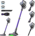 Suirviz Cordless Vacuum Cleaner, 40KPA/500W/35Mins, Green LED Light, Lightweight Stick Vacuum Self-Standing, Vacuum Cleaners for Home Handheld Vacuum for Pet Hair, Carpet, and Hard Floors, U8