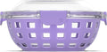 Ello Duraglass Meal Prep Container- Glass Food Storage Container with Silicone Sleeve and Airtight BPA-Free Plastic Lid, Dishwasher, Microwave, and Freezer Safe