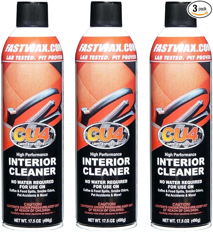 CU4 Carpet & Upholstery Cleaner – Stain Remover & Odor Eliminator for Fabric, Carpet & Upholstery, 3-Pack