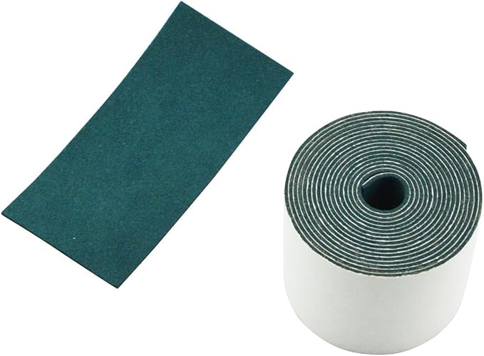 FOSHIO Micro Fiber Felt for Squeegee Edge Wrapping 2 Meters Length - Dark Green Suede Felt to Cover The Edges of Hard Card Squeegees
