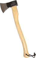 PRANDI German Axe 2.20lb - Hickory Handle 23.64in with Leather String - Ideal for Firewood, Splitting, and Chopping - Made in Italy