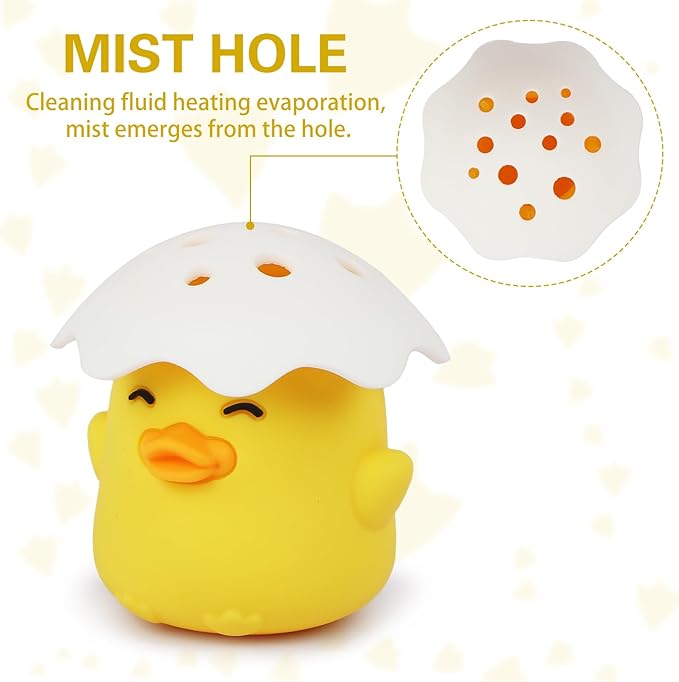 NEW Microwave Steam Cleaner, Duck Microwave Cleaner, Just Add Vinegar and Water, Cut Cleaning Time by Half, Kitchen Gifts Accessories Gadgets (Yellow)