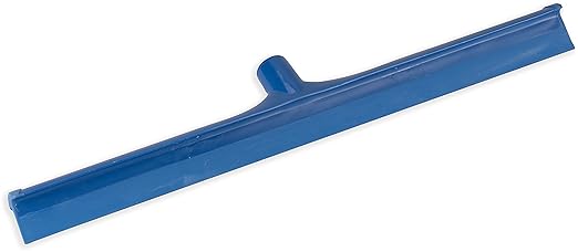 SPARTA 24" Floor Squeegee Replacement Head, Seamless Rubber with Rust-Free Plastic Frame for HACCP Compliance, Heavy-Duty Industrial Use, Thermoplastic Rubber, 24 Inches, Blue